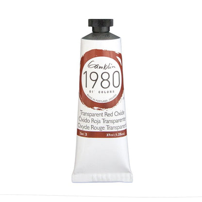 Gamblin 1980 Oil Paint, Transparent Red Oxide, S2, 37ml