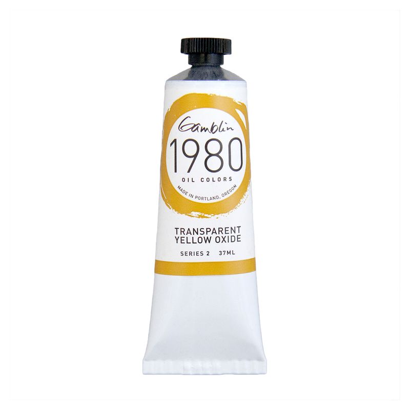 Gamblin 1980 Oil Paint, Transparent Yellow Oxide, S2, 37ml