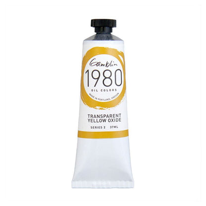 Gamblin 1980 Oil Paint, Transparent Yellow Oxide, S2, 37ml