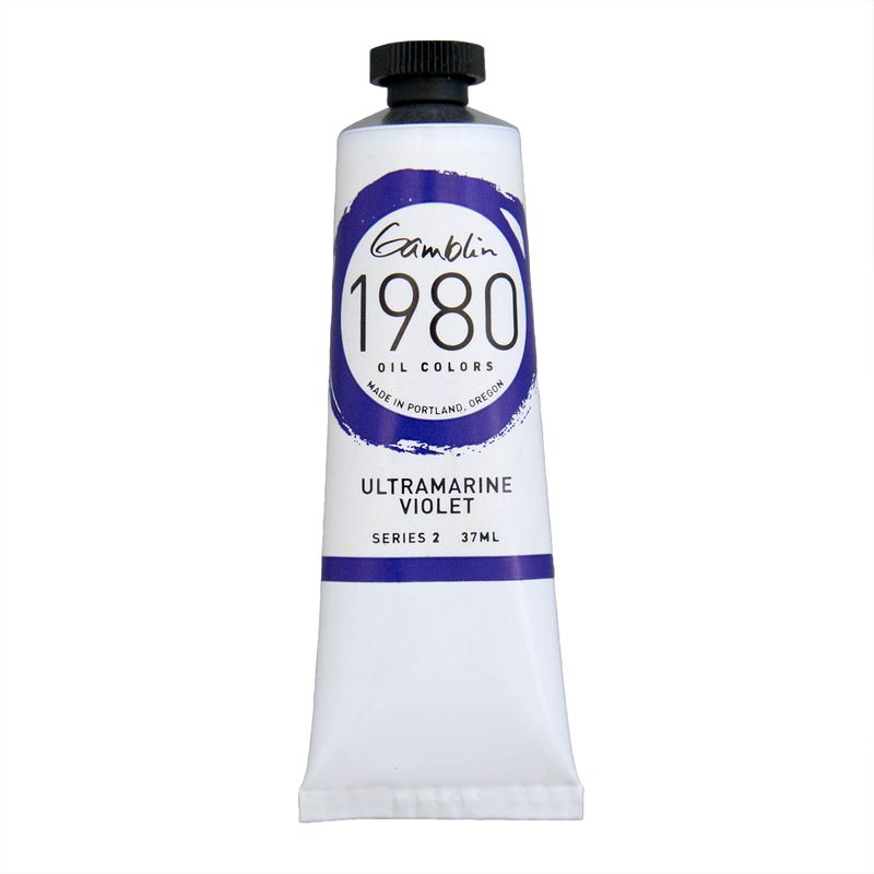 Gamblin 1980 Oil Paint, Ultramarine Violet, S2, 37ml