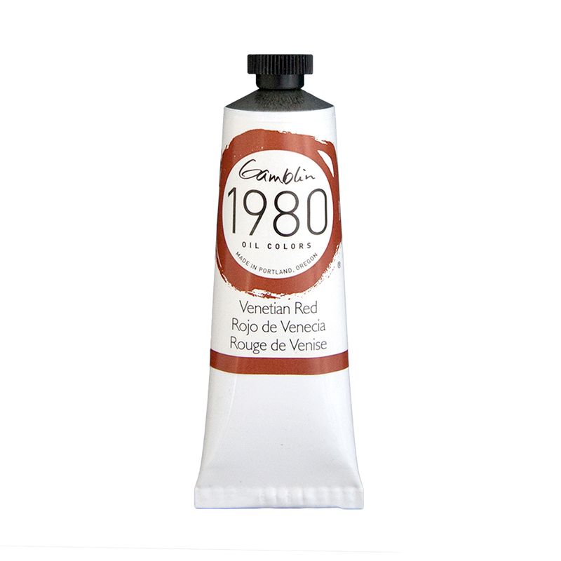 Gamblin 1980 Oil Paint, Venetian Red, S1, 37ml