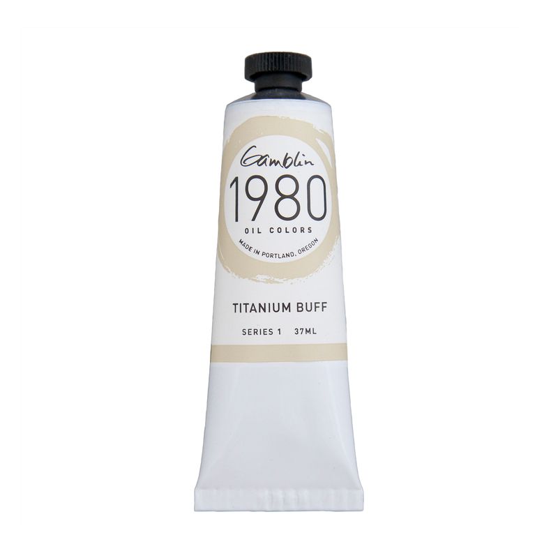 Gamblin 1980 Oil Paint, Titanium Buff, S1, 37ml