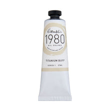 White Smoke Gamblin 1980 Oil Paint, Titanium Buff, S1, 37ml Oil Paint