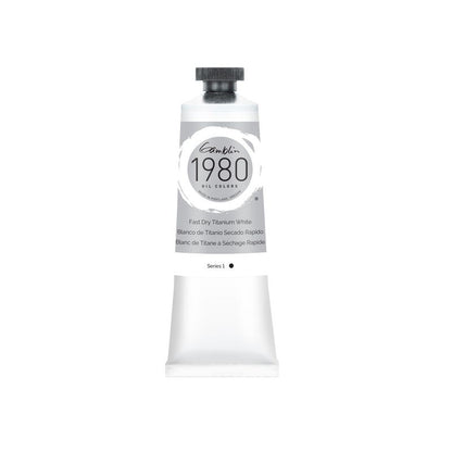 Gamblin 1980 Oil Paint, Fast Dry Titanium White, S1, 37ml