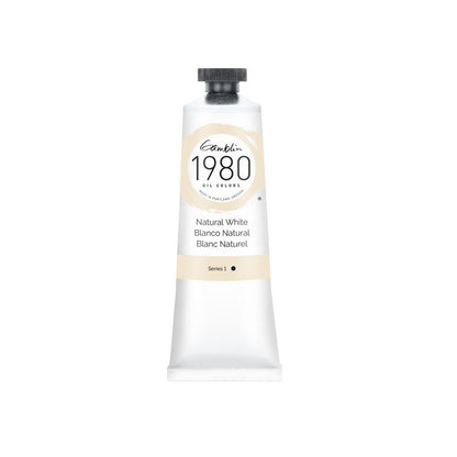 Gamblin 1980 Oil Paint, Natural White, S1, 37ml