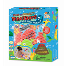 Medium Turquoise Bath Time Stickers, Weird and Wonderful Dinosaurs Bath Time Fun