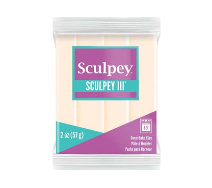 Antique White Sculpey III Modelling Clay, 57g, Translucent Modelling Clay