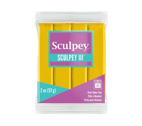 Goldenrod Sculpey III Modelling Clay, 57g, Yellow Modelling Clay