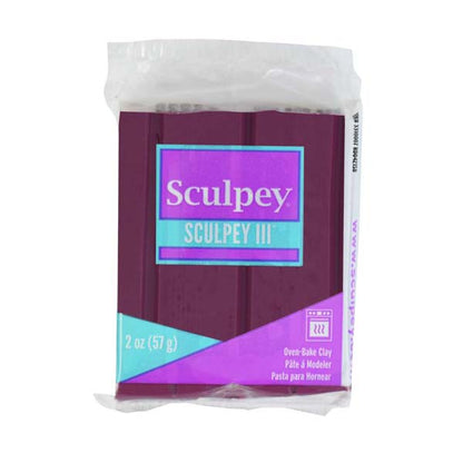 White Smoke Sculpey III Modelling Clay, 57g, Plum Modelling Clay