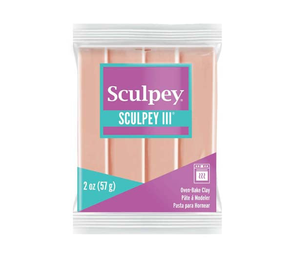 Tan Sculpey III Modelling Clay, 57g, Beige Modelling Clay