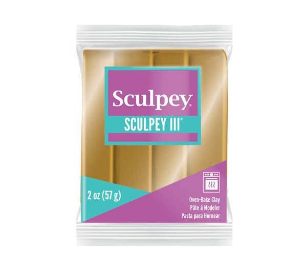 Light Gray Sculpey III Modelling Clay, 57g, Jewelry Gold Modelling Clay