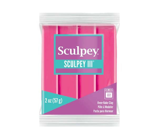 Light Gray Sculpey III Modelling Clay, 57g, Candy Pink Modelling Clay