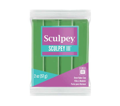 Sea Green Sculpey III Modelling Clay, 57g, String Bean Modelling Clay