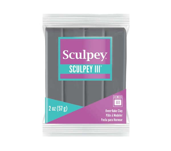 Dim Gray Sculpey III Modelling Clay, 57g, elephant Gray Modelling Clay