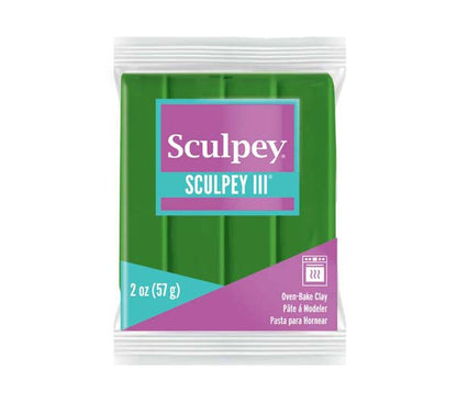 Light Gray Sculpey III Modelling Clay, 57g, Leaf Green Modelling Clay