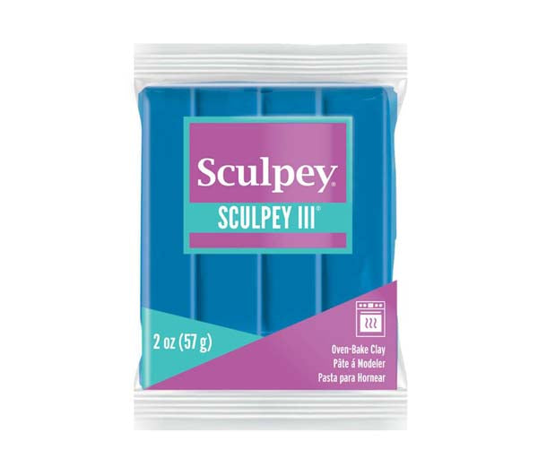 Dark Cyan Sculpey III Modelling Clay, 57g, Turquoise Modelling Clay