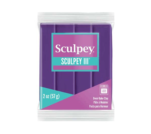 Dark Slate Blue Sculpey III Modelling Clay, 57g, Purple Modelling Clay