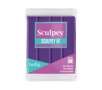 Dark Slate Blue Sculpey III Modelling Clay, 57g, Purple Modelling Clay