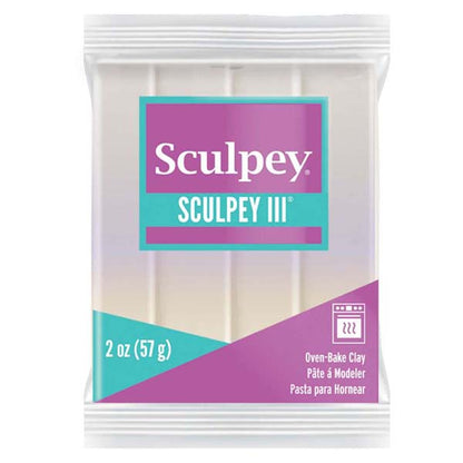 Light Gray Sculpey III Modelling Clay, 57g, Pearl Modelling Clay