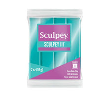 Light Gray Sculpey III Modelling Clay, 57g, Teal Pearl Modelling Clay