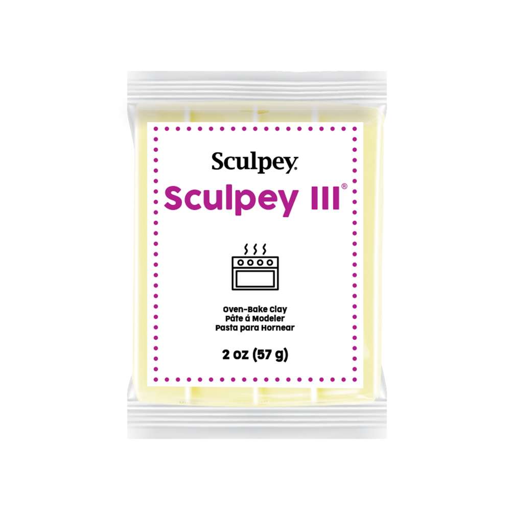 White Smoke Sculpey III Modelling Clay, 1Lb/ 454g, Sugar Cookie (Warm Soft Yellow) Modelling Clay