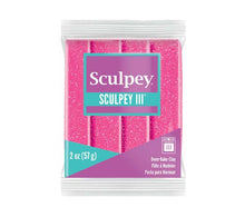 Pale Violet Red Sculpey III Modelling Clay, 57g, Pink Glitter Modelling Clay