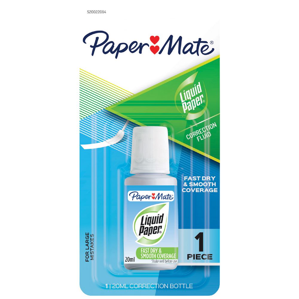 White Smoke Liquid Paper Correction Fluid 20ml Correction