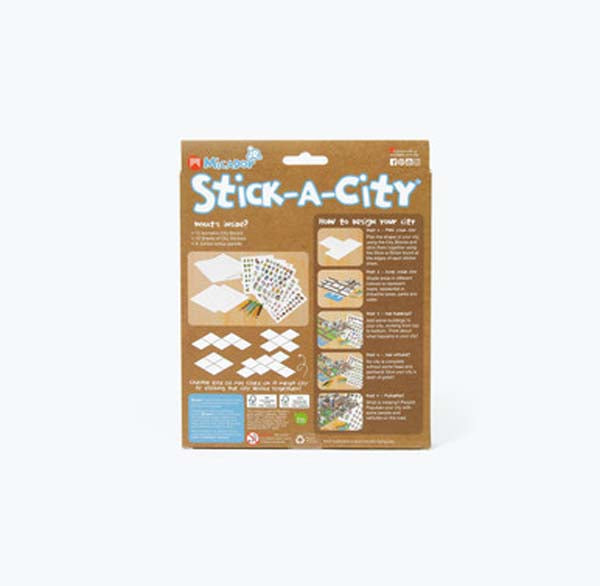 Dim Gray Micador Stick-A-City Activity Pack Easter