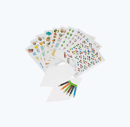 White Smoke Micador Stick-A-City Activity Pack Easter