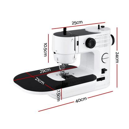White Smoke Devanti 39 Stitches Mini Sewing Machine Portable Sewing Machine Kit Home & Garden > Hobbies > Arts & Crafts