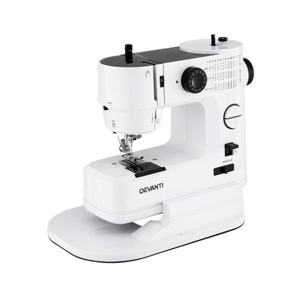 White Smoke Devanti 39 Stitches Mini Sewing Machine Portable Sewing Machine Kit Home & Garden > Hobbies > Arts & Crafts