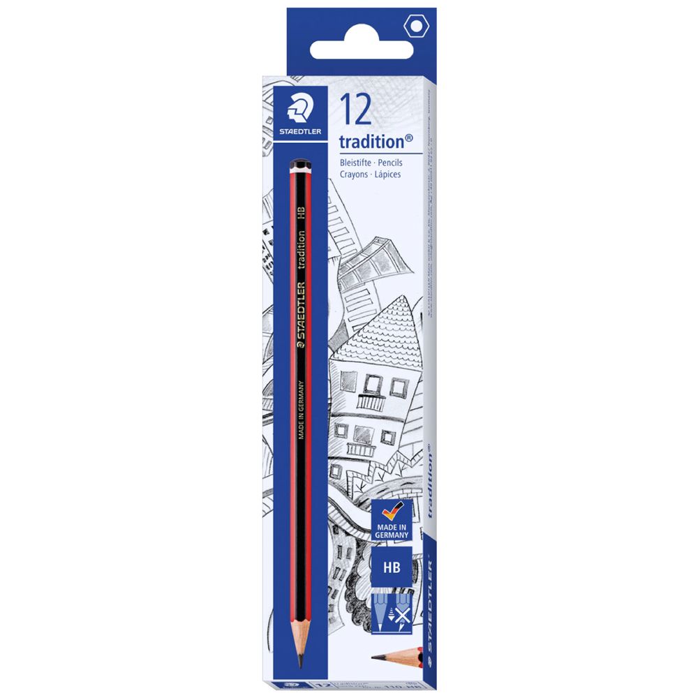 Light Gray Staedtler Tradition Graphite Pencils HB - 12 Pack Graphite Pencils