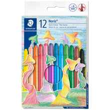 White Smoke Staedtler Noris Wax Twister Crayons, Assorted Colours - 12 Pack Crayons