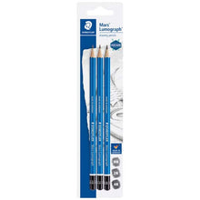 Lavender Staedtler Mars Lumograph Graphite Pencils, 3Pk Pencils