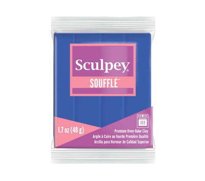 Dark Slate Blue Sculpey Souffle Modelling Clay, 1.7oz/ 48g, Cornflower Modelling Clay