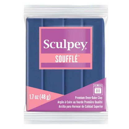 Dark Slate Blue Sculpey Souffle Modelling Clay, 1.7oz/ 48g, Midnight Blue Modelling Clay