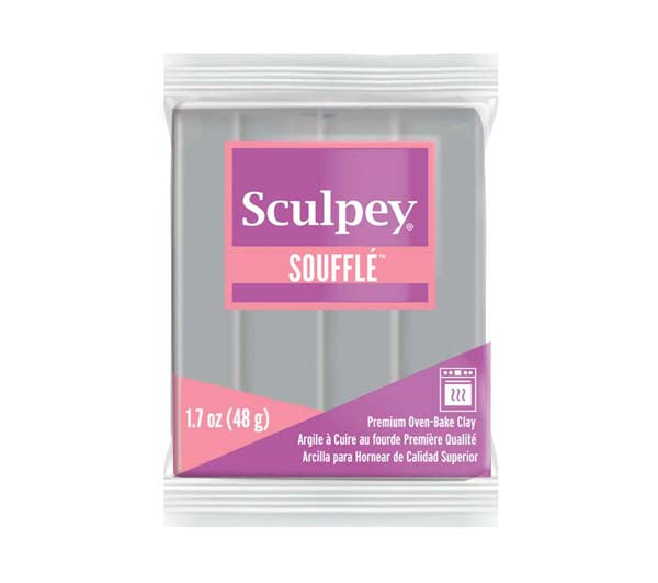 Dark Gray Sculpey Souffle Modelling Clay, 1.7oz/ 48g, Concrete Modelling Clay