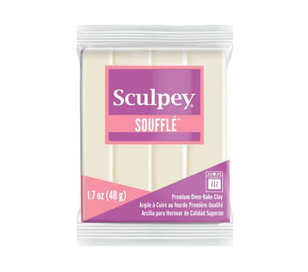 Antique White Sculpey Souffle Modelling Clay, 1.7oz/ 48g, Ivory Modelling Clay