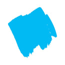 Deep Sky Blue Posca PC17K  Broad Chisel Tip Paint Marker, Light Blue Paint Markers