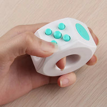 Rosy Brown Kaiko White Teal Fidget Cube Ring Fidget Toys