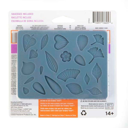 Slate Gray Sculpey Bakeable Silicone Mold, Flowers Resin Moulds