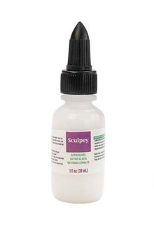 White Smoke Sculpey Satin Glaze, 30ml Glazes & Softeners