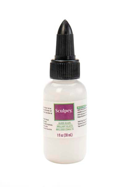 White Smoke Sculpey Glossy Glaze, 30ml Glazes & Softeners
