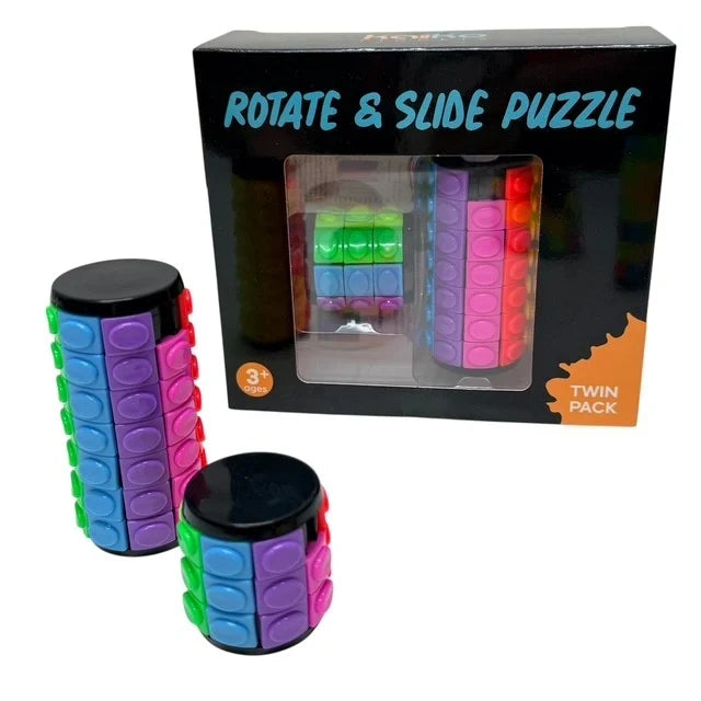 White Smoke Kaiko Slide & Rotate Puzzle - Twin Pack Fidget Toys