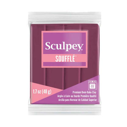 Dim Gray Sculpey Souffle Modelling Clay, 1.7oz/ 48g, Cabernet Modelling Clay