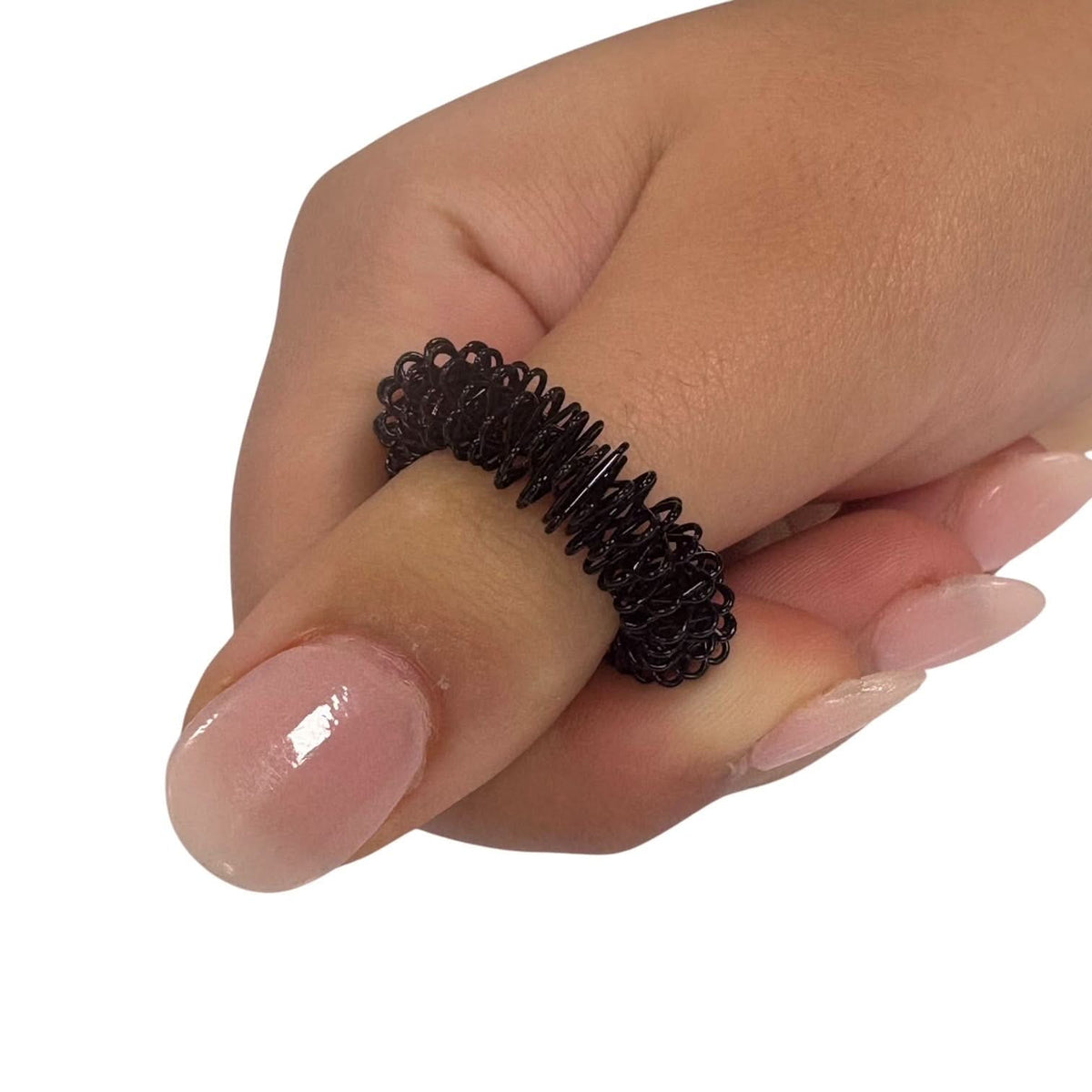 White Smoke Kaiko Standard Finger Spikey Black Fidget Toys