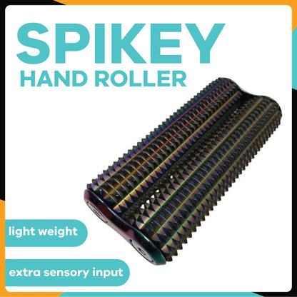 White Smoke Kaiko Spikey Hand Roller Oil Slick 100g High Sensory Input & 'Safe' Ouch Fidget Toys