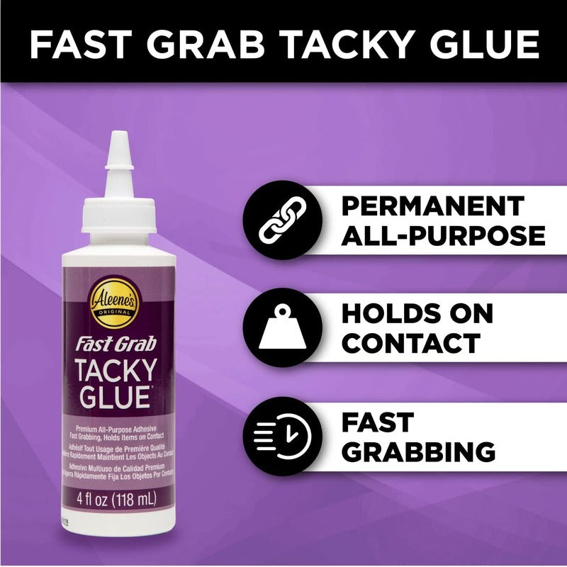 Black Aleene's Fast Grab Tacky Glue, 118ml Glues