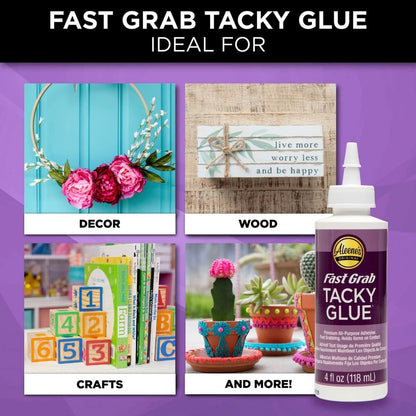 Black Aleene's Fast Grab Tacky Glue, 118ml Glues