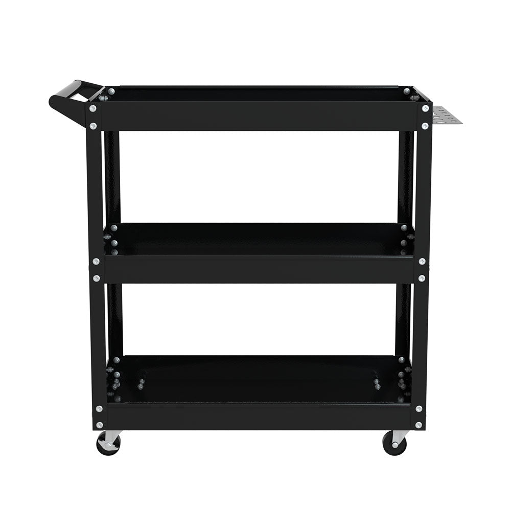 White Smoke Giantz 3-Tier Tool Cart Trolley Workshop Garage Storage Organizer Black Sports & Fitness > Bikes & Accessories > Bicycle Stands & Storage